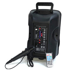 Boxa Activa Portabila 250 W , 8 Inch ,Microfon Cu Fir, USB, Radio, Bluetooth,Telecomandă+Cadou + bratara fitness