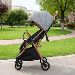 Cărucior pentru copii KIDDO 6607 pliabil, spătar reglabil, copertină mare, 0-36 luni, max. 22 kg