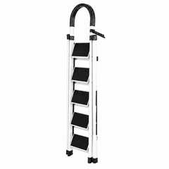 Scara Pliabila cu 3/4/5/6 Trepte Late, At Performance, Metalica, Maxim 150 Kg, Picioare Antialunecare