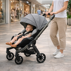 Cărucior travel 4 în 1 pentru Bebeluși Stroller Plus 2053 – Sistem Multifuncțional, 0-3 Ani