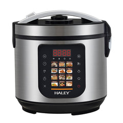 Oală Electrică Multifuncțională pentru Gătit HALEY® HY-2213, 1500W, Capacitate 6 Litri, Panou Digital cu 12 Programe de Gătire, Vas Interior cu Strat Antiaderent, Gătire Rapidă, Economie de Energie