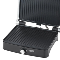 Grill Electric Haley HY-8609, 2000W, Plăci Antiaderente, Deschidere 180°