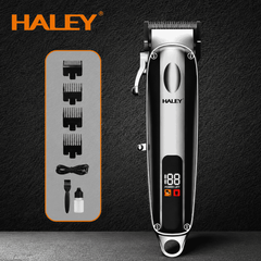 Mașină Profesională De Tuns Haley HY-4504, Acumulator 2000 mAh, Autonomie 180 Minute, Ecran LCD, Încărcare USB