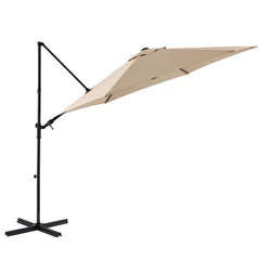 Umbrelă de Soare cu Braț Lateral 290 cm, Protecție UV, Antracit