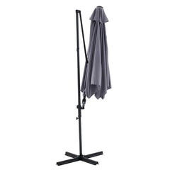 Umbrelă de Soare cu Braț Lateral 290 cm, Protecție UV, Antracit