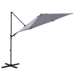 Umbrelă de Soare cu Braț Lateral 290 cm, Protecție UV, Antracit