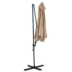 Umbrelă de Soare cu Braț Lateral 290 cm, Protecție UV, Antracit