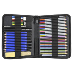 Set de arta, AT PERFORMANCE, de lux, pentru desen perfect, profesional, de 51 buc