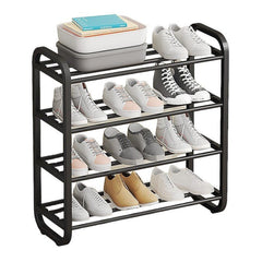 Suport Metalic, Pentru Pantofi, At Performance, Cu 4 Nivele 58x60x 23 cm, Negru