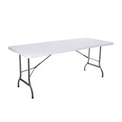 Masa plianta dreptunghiulara politilena, AT PERFORMANCE®, sigurante speciale, cadru din otel, maner transport, sustine 100 kg, 180 x 72 x 70 cm