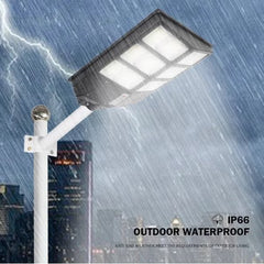 Set 2x Lămpi Solare LED 600W cu Panou Fotovoltaic și Telecomandă – AT PERFORMANCE® | Iluminat Exterior Autonom IP65