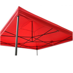 Cort tip Pavilion AT PERFORMANCE 3x3m Rosu, Prelata Impermeabila, Pliabil, Structura Metalica Solida, Pentru Curte, Gradina, Evenimente
