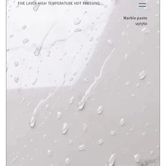 Set 10x Tapet Marmura, AT PERFORMANCE®, suprafata acoperire 1.8 mp, autoadeziv, waterproof, usor de montat, design modern, 30x60 cm, Alb cu model colorat