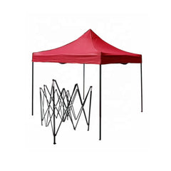 Cort tip Pavilion AT PERFORMANCE 3x3m Rosu, Prelata Impermeabila, Pliabil, Structura Metalica Solida, Pentru Curte, Gradina, Evenimente