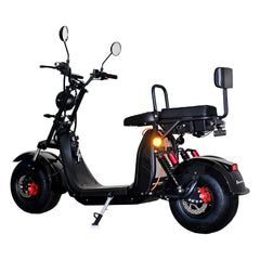 Scuter Electric 2 Persoane, Viteză Limitată 25 km/h – Fără Permis, Motor 1500W, Baterie 20Ah, Suspensie Hidraulică, COC Inclus