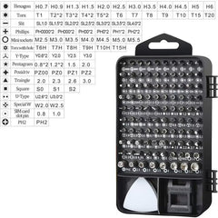 Set 115 piese, surubelnite de precizie At Performance®, mecanica fina, cromate, pentru dispozitive electronice.