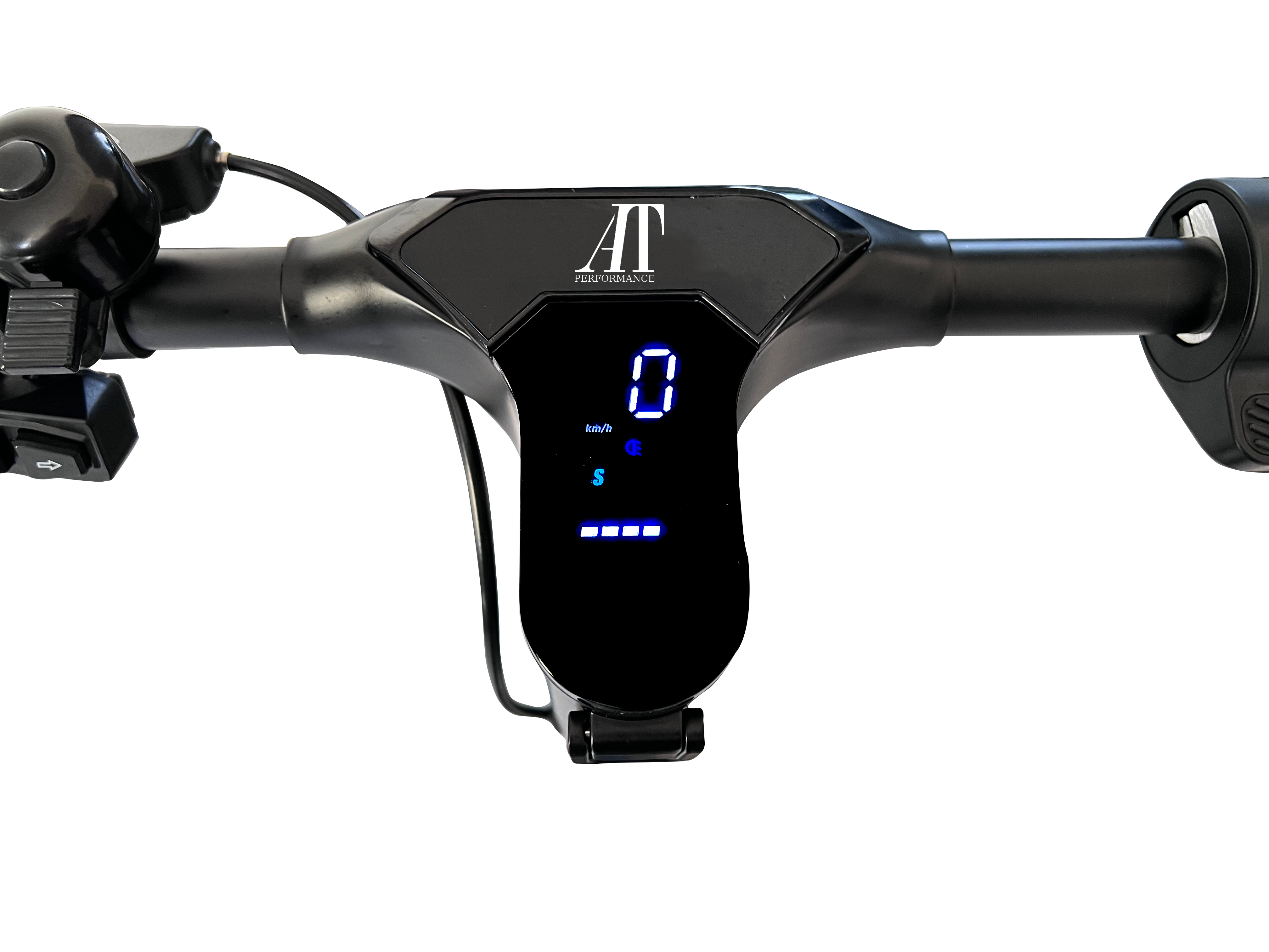 Trotineta electrica MAX, AT PERFORMANCE, 350W, Cu afisaj LCD, Baterie Lithium-Ion 15, 6 Ah, Autonomie 55 km, Viteza 25km/h, greutate maxima admisa 120 Kg
