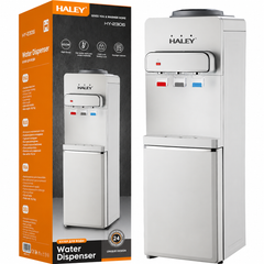 Dozator de Apă HALEY HY-2306, Apă Caldă, Rece și la Temperatura Camerei, Răcire cu Compresor, 650W, 3 Robinete, Blocare Copii, Dulap Depozitare
