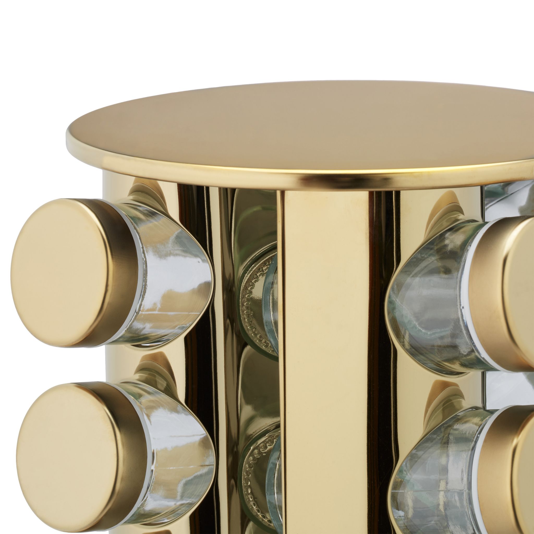 Set 20 de recipiente AT PERFORMANCE®, pentru condimente cu suport rotativ, inox, 33,5 x 23 x 23 cm.