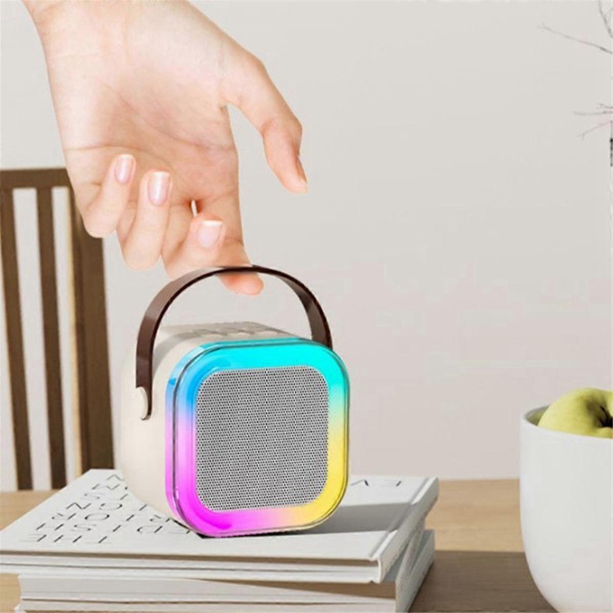 Boxă Portabilă cu 2 Microfoane, Bluetooth, Compatibilă iOS/Android, Sunet de Înaltă Calitate, Ideală pentru Karaoke, 5W