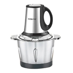 Tocator electric , 4 lame din otel inoxidabil de inalta calitate, 500 W, 3L, recipient din Inox, Negru