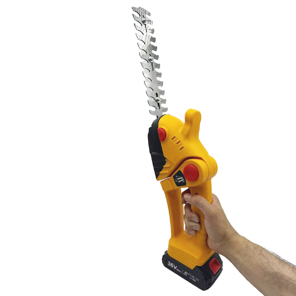 Foarfecă electrică pentru gard viu – Putere și Precizie într-un Design Compact, AT PERFORMANCE®, cu 2 acumulatori 36V