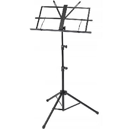 Suport Partitură Metalic Reglabil și Pliabil cu Husă, 60 x 30 cm, Negru