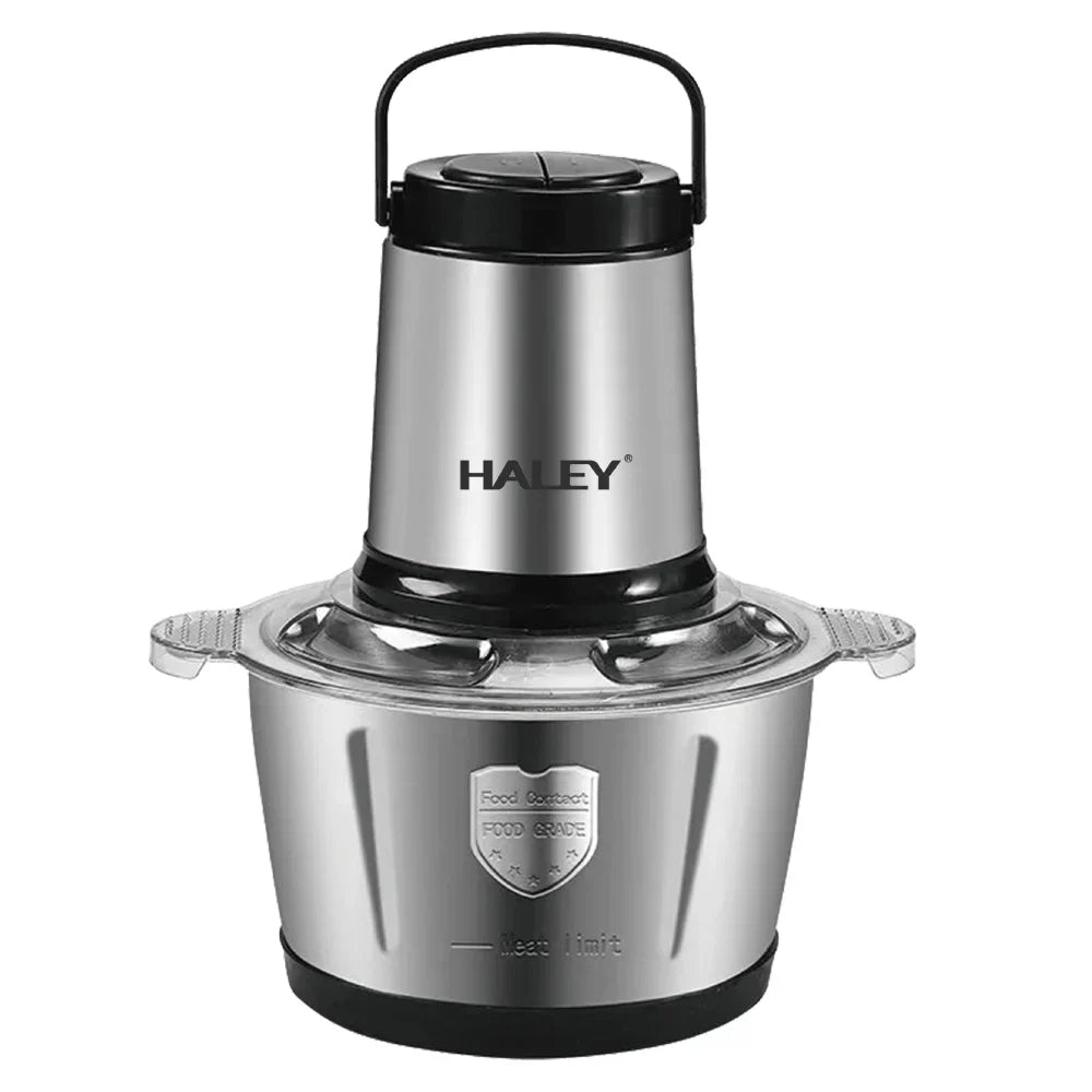 Tocător de alimente HALEY HY-1225 – Putere de 500W și vas de 2L din inox pentru tocare rapidă și eficientă