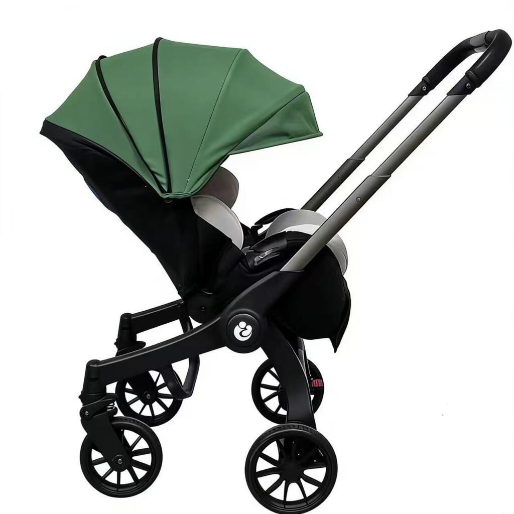 Cărucior travel 4 în 1 pentru Bebeluși Stroller Plus 2053 – Sistem Multifuncțional, 0-3 Ani