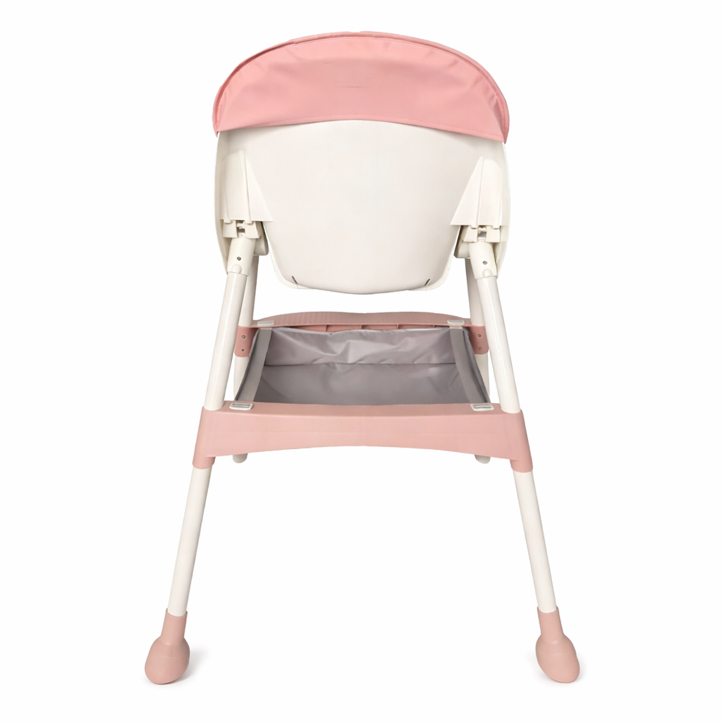 Scaun de masă pentru bebeluși KIDOO KD-44, Roz, cu centură de siguranță în 5 puncte