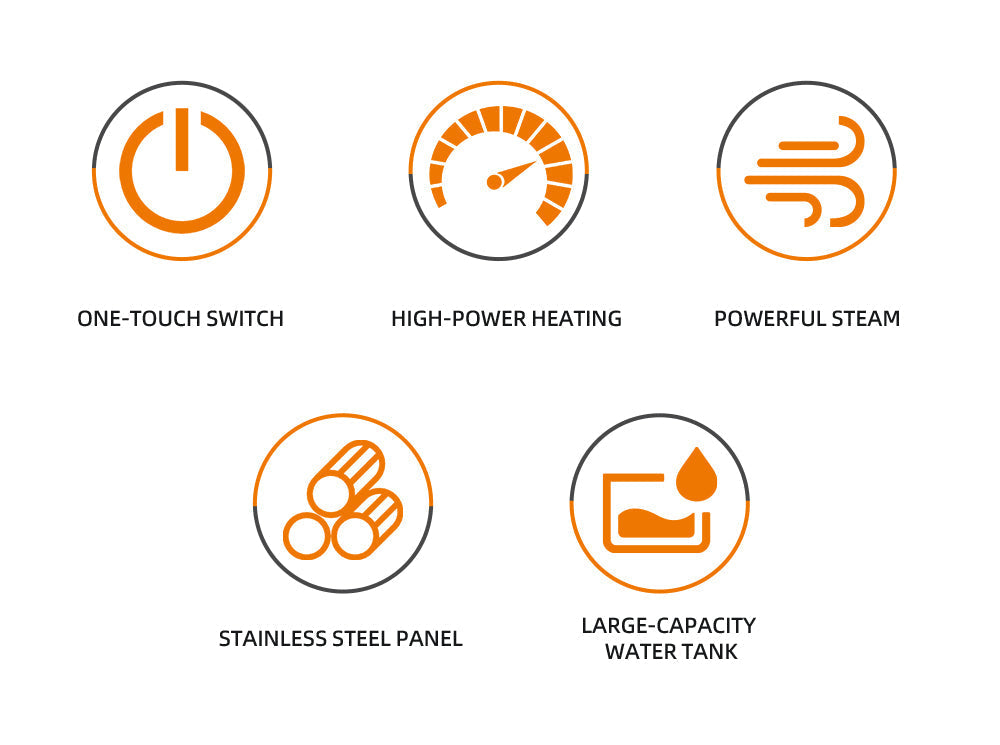 Fier de Calcat cu Abur HALEY, 1600W, Design Compact, Incalzire Rapida in 15 Secunde si Performanta Profesionala, Albastru/Alb