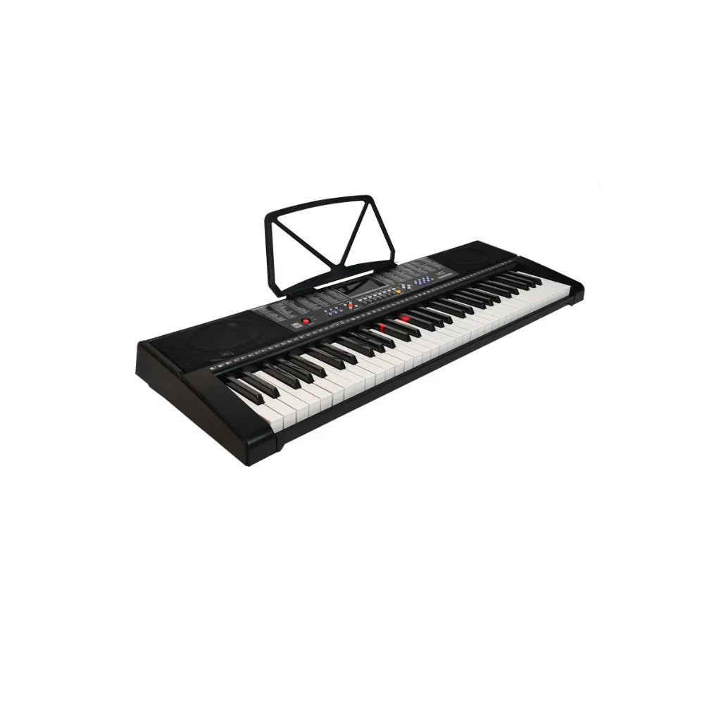 Orga electronica AT PERFORMANCE®, 61 de clape luminate Led MK-2108, Functii invatare, redare USB si Jack, Inregistrare.