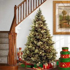 Rola Instalatie de Craciun Liniara, AT PERFORMANCE®, 8 Jocuri de Lumini Interschimbabile, Alimentare La Priza Pentru Interior/Exterior, Rola 100m, Fir Negru, Alb Cald.