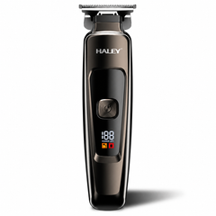 Mașină Profesională de Tuns și Contur HALEY HY-4500, Acumulator 1200mAh, Autonomie 200 Min, Lamă din Oțel, Display Digital, Reîncărcabilă