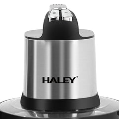 Tocător Electric HALEY HY-1248, 1500W, Bol Inox 8L, 4 Lame din Oțel Inoxidabil, 3 Trepte de Viteză, pentru Carne și Legume