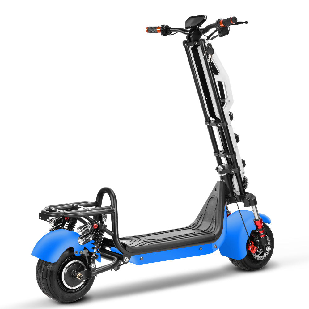 Pachet Premium – Trotinetă Electrică Off-Road, AT PERFORMANCE®, 1000W pliabilă – Viteză 35 km/h, Autonomie 45 km, Baterie 48V, 12Ah + Căști KLGO True Wireless Bluetooth cu Sunet Clar și Autonomie Extinsă