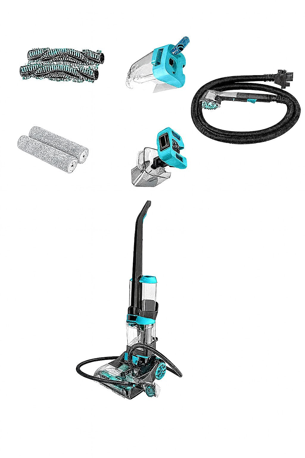 Aparat de Curățat Covoare HALEY HY-3916, 3600W, Rezervor Dublu, Încălzire Apă, Uscare Rapidă, 7.2 kg, 2.1L / 1.6L Capacitate