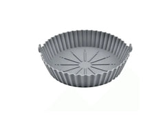 Tava pentru Air Fryer din Silicon, 18.3 cm, Gri, AT PERFORMANCE®, O Solutie Practica si Versatila pentru Gatitul Sanatos