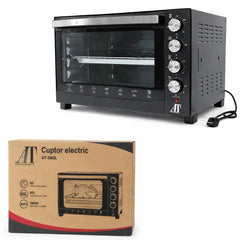 Cuptor Electric AT Performance AT-060L, 60L, 3000W, Timer 60 min, Negru