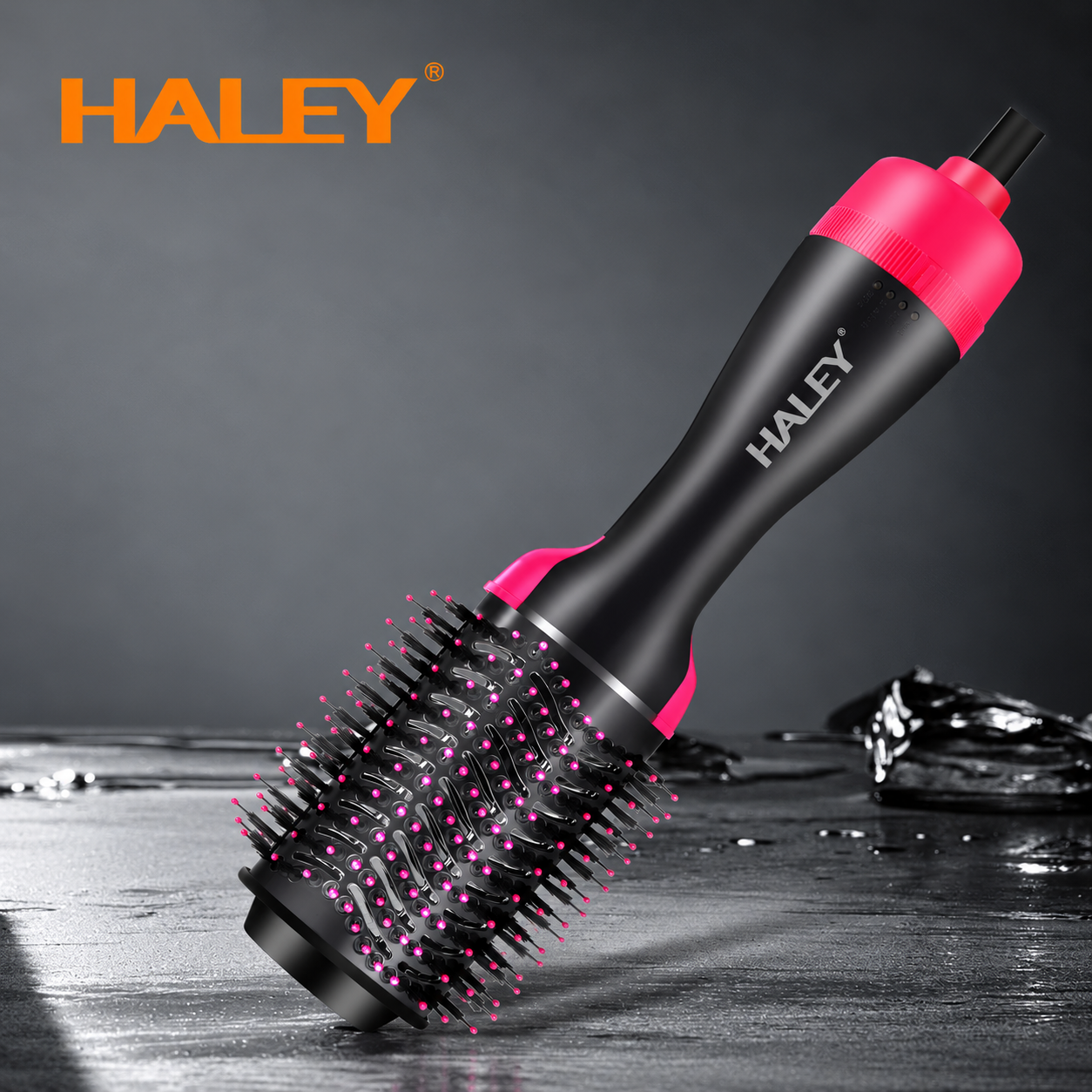 Perie Electrică cu Aer Cald HALEY HY-4032, 1000W, Încălzire Rapidă, Modelare de Lungă Durată, Hot Air Brush