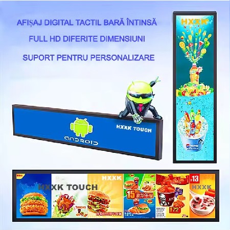 Reclama luminoasa led, AT PERFORMANCE®, Programabila, Wi-Fi, USB, P5 Full Color, 130 x 55 cm, Aluminiu/ABS