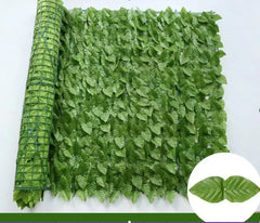 Gard viu decorativ frunze artificiale AT PERFORMANCE®, 3m x 1m lungime, verde deschis