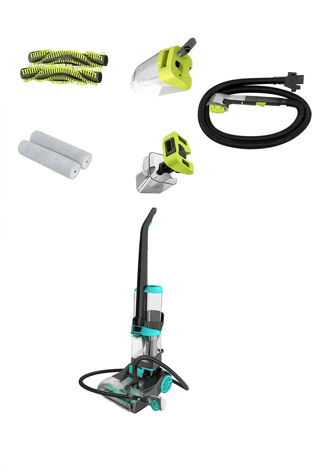 Aparat de Curățat Covoare HALEY HY-3916, 3600W, Rezervor Dublu, Încălzire Apă, Uscare Rapidă, 7.2 kg, 2.1L / 1.6L Capacitate