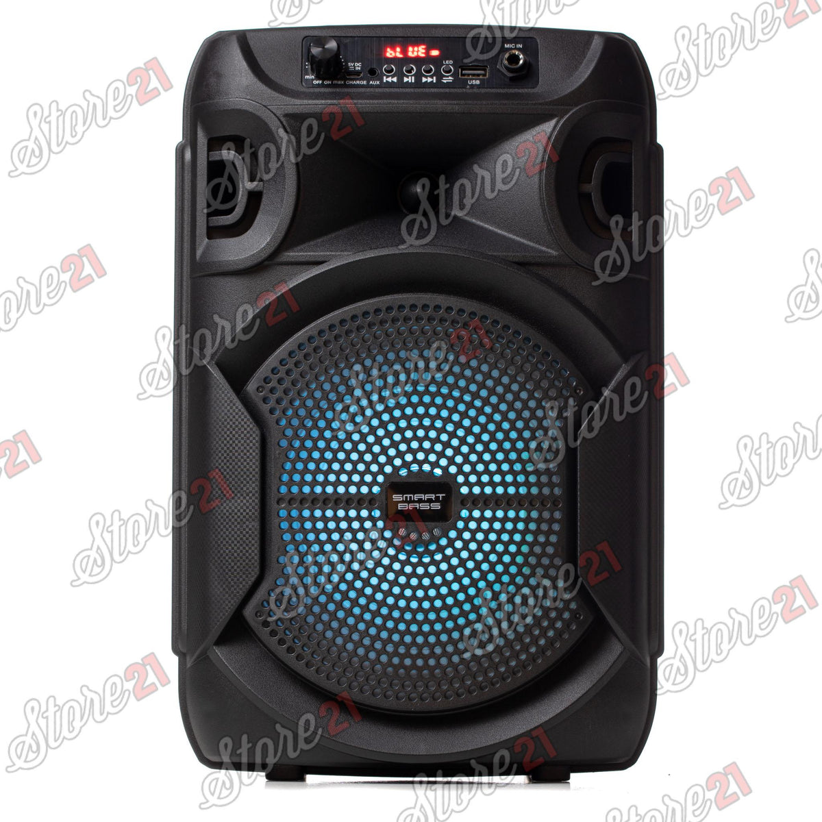 Boxa Activa Portabila  150 W , 8 Inch ,Microfon Cu Fir, USB, Radio, Bluetooth,Telecomandă+Cadou boxa portabila+casti telefon+husa tableta