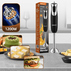 Blender Vertical 1200W, Lame Din Oțel Inoxidabil, 2 Trepte De Viteză, Motor DC Puternic, Sistem Antistropi