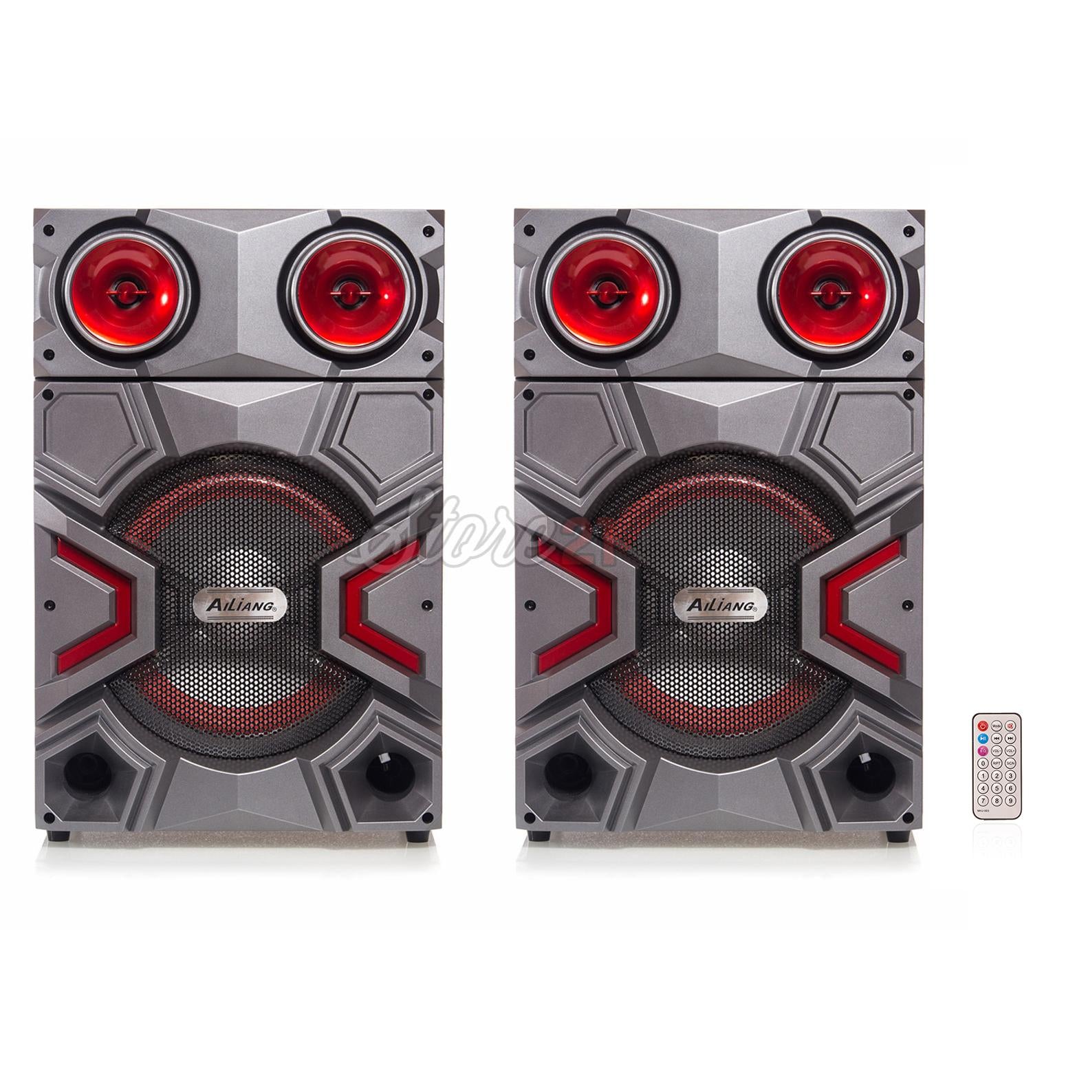 Set Boxe Active Ailiang 7011,300W, 10inch, joc Lumini, Bluetooth,Radio, Telecomanda