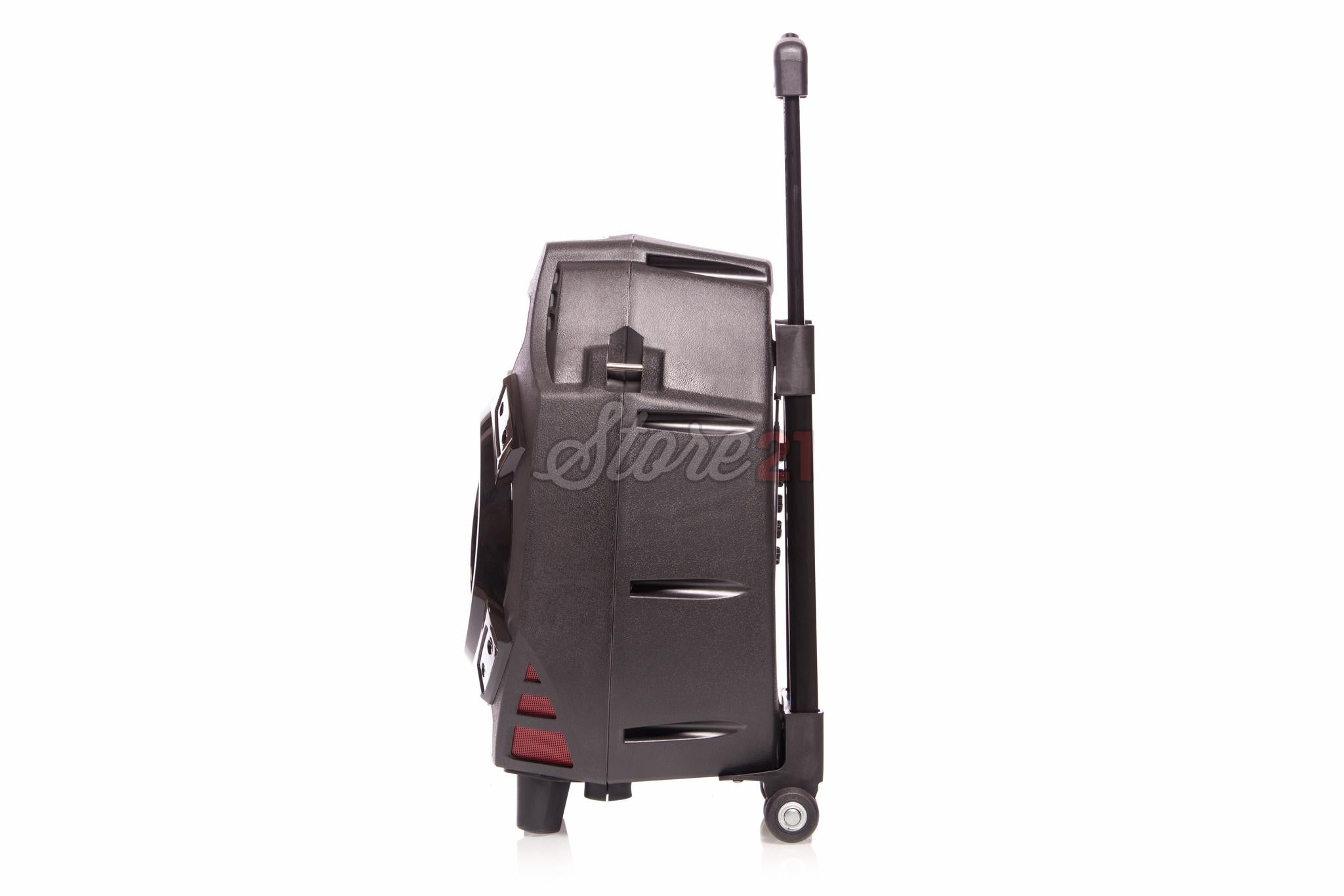Boxa Activa Profesionala Portabila , Troler Temeisheng  Q7,95W, 10 Inch ,2 Microfoane Wireless, USB, Radio, Bluetooth