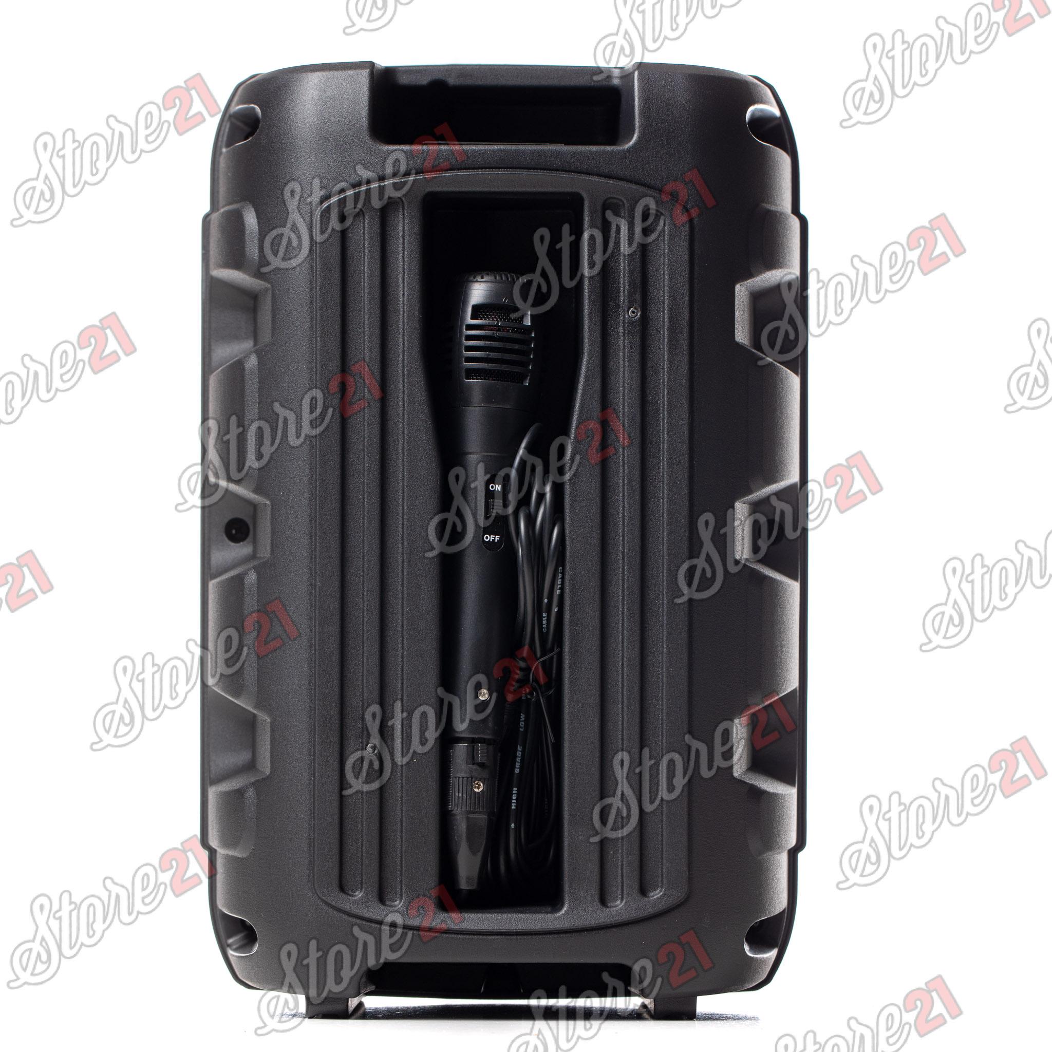 Boxa Activa Portabila  150 W , 8 Inch ,Microfon Cu Fir, USB, Radio, Bluetooth,Telecomandă+Cadou boxa portabila+casti telefon+husa tableta