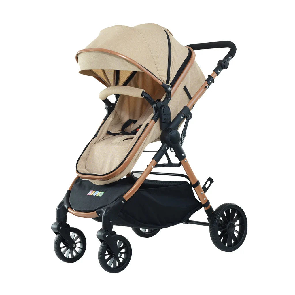 Cărucior 3 în 1 KIDOO – auto i-Size, landou, scaun sport și scoică auto. Suspensii, pliere rapidă, copertină extensibilă, centură 5 puncte. Ideal 0–36 luni. Sistem complet pentru părinți.