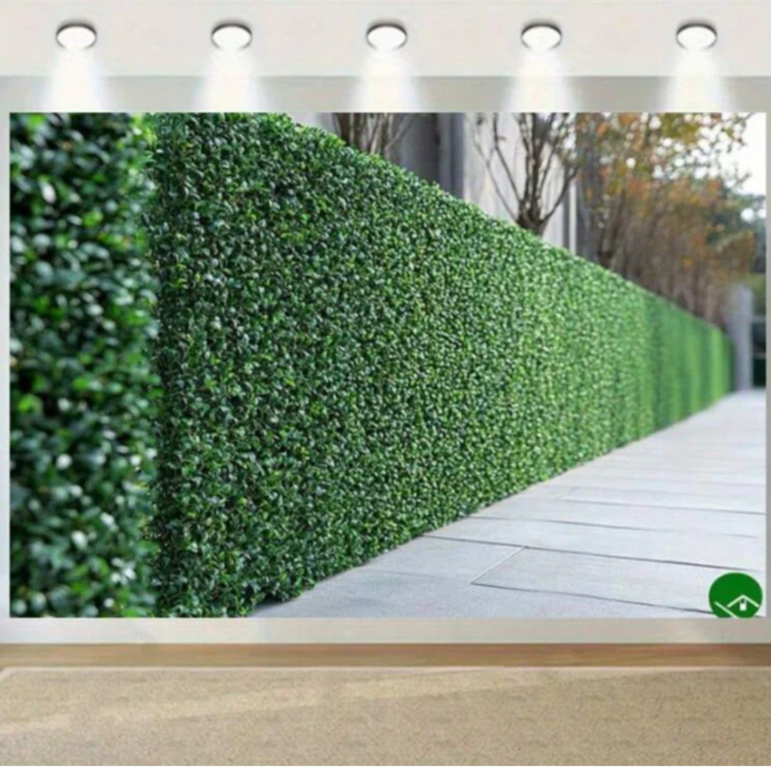 Gard viu decorativ frunze artificiale AT PERFORMANCE®, 3m x 1m lungime, verde deschis